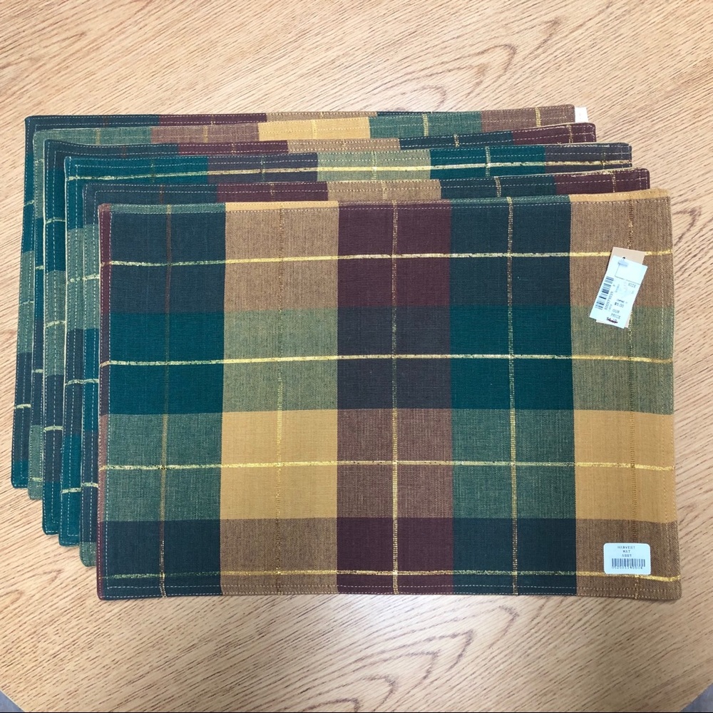 Lintex NWT 6ct Placemats Fall Harvest